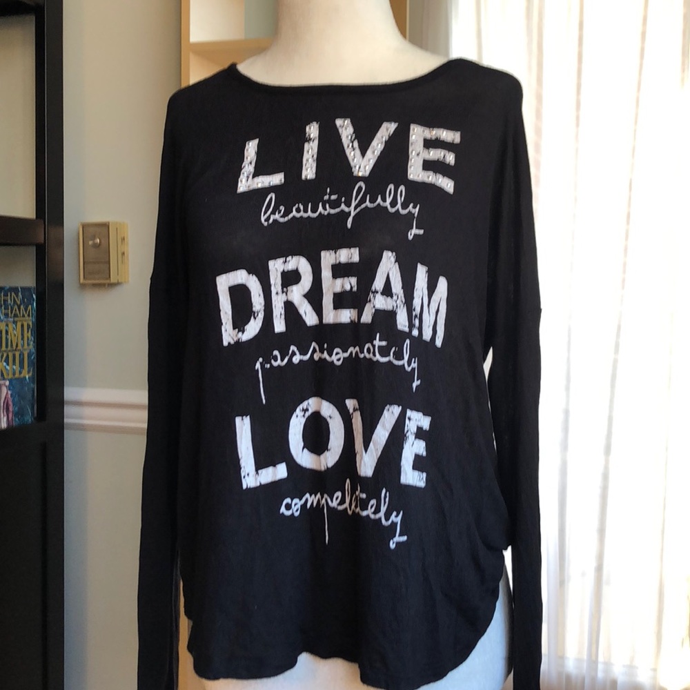 Cute LS Tee with uplifting message